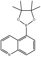 5-キノリンボロン酸ピナコールエステル 化学構造式