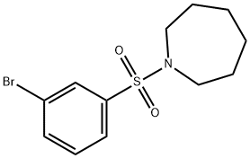 1-[(3-溴苯)磺酰基]高哌啶, 1022438-79-4, 结构式