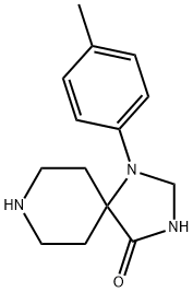 1-(4-Methylphenyl)-1,3,8-triazaspiro[4.5]decan-4-one,1023-87-6,结构式