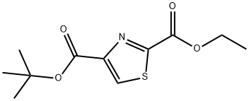 2,4-Thiazoledicarboxylic  acid,4-(1,1-dimethylethyl)  2-ethyl  ester Structure