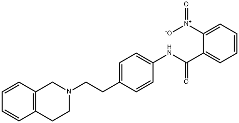 N-(4-[2-(3,4-dihydro-1H-isoquinolin-2-yl)ethyl]phenyl)-2-nitrobenzaMide Struktur