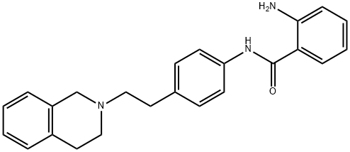 2-aMino-N-(4-(2-(3,4-dihydroisoquinolin-2(1H)-yl)ethyl)phenyl)benzaMide Structure