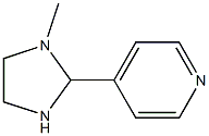 4-(1-MethyliMidazolidin-2-yl)pyridine Struktur