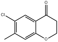 6-Chloro-7-Methyl-chroMan-4-one 化学構造式