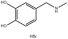 4-[(メチルアミノ)メチル]ピロカテコール臭化水素酸塩 化学構造式