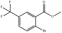 2-溴-5-三氟甲基苯甲酸甲酯 结构式