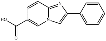 2-フェニルイミダゾ[1,2-A]ピリジン-6-カルボン酸 化学構造式