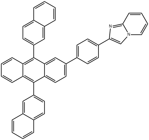 2-[4-(9,10-Di-naphthalen-2-yl-anthracen-2-yl)-phenyl]-iMidazo[1,2-a]pyridine Structure