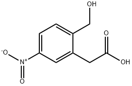 2-羧乙基-4-硝基苄醇 结构式