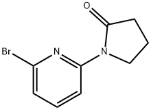 1-(6-溴-吡啶-2-基)-吡咯烷-2-酮, 1027511-95-0, 结构式