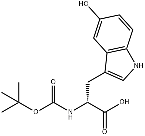Boc-5-hydroxy-D-tryptophan Structure