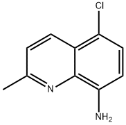 5-氯-2-甲基喹啉-8-胺, 102879-01-6, 结构式