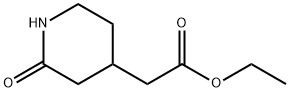 乙基 2-(2-氧亚基哌啶-4-基)醋酸盐, 102943-18-0, 结构式