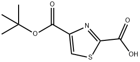 2,4-Thiazoledicarboxylic  acid,4-(1,1-dimethylethyl)  ester Structure
