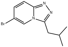 6-BroMo-3-isobutyl-[1,2,4]triazolo[4,3-a]pyridine Struktur