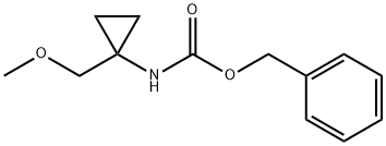 (1-(甲氧基甲基)环丙基)氨基甲酸苄酯 结构式