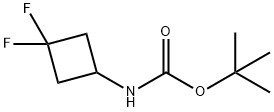3,3-二氟环丁基氨基甲酸叔丁酯,1029720-19-1,结构式