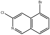5-ブロモ-3-クロロイソキノリン 化学構造式