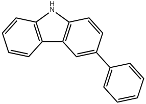 3-フェニル-9H-カルバゾール 化学構造式