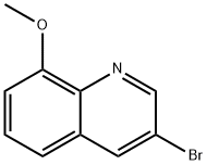 3-ブロモ-8-メトキシキノリン 化学構造式