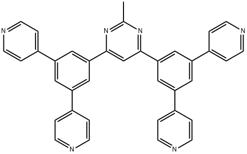 4,6-Bis(3,5-di(pyridin-4-yl)phenyl)-2-MethylpyriMidine Structure