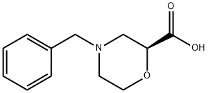(S)-4-benzylmorpholine-2-carboxylic acid Struktur