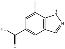 7-Methyl-1H-indazole-5-carboxylic acid Struktur