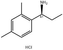 [(1S)-1-(2,4-ジメチルフェニル)プロピル]アミン塩酸塩 化学構造式
