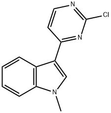 3-(2-氯嘧啶-4-基)-1-甲基吲哚 结构式