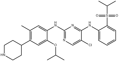 セリチニブ 化学構造式