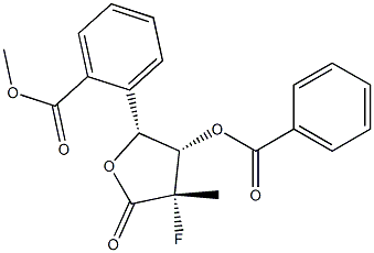 ((2R,3S,4S)-3-(苯甲酰氧基)-4-氟-4-甲基-5-氧代四氢呋喃-2-基)甲基苯甲酸甲, 1033394-94-3, 结构式