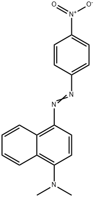 N,N-二甲基-4-[(E)-(4-硝基苯基)二氮烯基]-1-萘胺 结构式