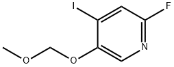 2-氟-4-碘-5-(甲氧基甲氧基)吡啶, 1034467-27-0, 结构式