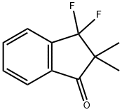 3,3-ジフルオロ-2,2-ジメチル-1-インダノン 化学構造式