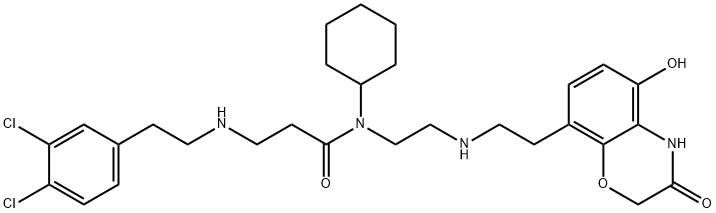 AZ505|N-环己基-3-(3,4-二氯苯乙基氨基)-N-[2-[[2-[5-羟基-3-氧代-3,4-二氢-2H-苯并[B][1,4]恶嗪-8-基]乙基]氨基]乙基]丙酰胺