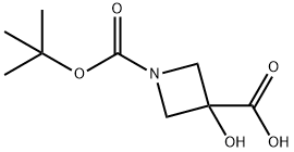 1-{[(1,1-diMethylethyl)oxy]carbonyl}-3-hydroxyazetidine-3-carboxylic acid Structure