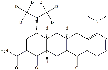 米诺环素D6,1036070-10-6,结构式