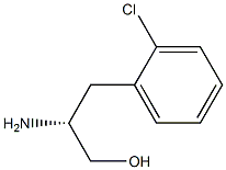 (2R)-2-アミノ-3-(2-クロロフェニル)プロパン-1-オール 化学構造式