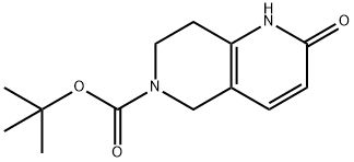 Tert-butyl 2-oxo-1,2,7,8-tetrahydro-1,6-naphthyridine-6(5h)-carboxylate Struktur