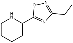 3-ethyl-5-(piperidin-2-yl)-1,2,4-oxadiazole Struktur