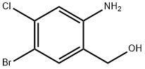 (2-氨基-5-溴-4-氯苯基)甲醇 结构式