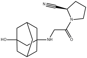 (2R)-1-[2-[(3-羟基金刚烷-1-基)氨基]乙酰基]-2-吡咯烷甲腈,1036959-27-9,结构式