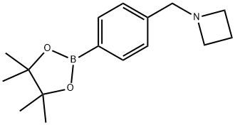 4-[(1-氮杂环丁基)甲基]苯硼酸频哪醇酯, 1036990-23-4, 结构式
