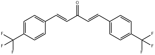 TRANS,TRANS-1,5-BIS[4-(TRIFLUOROMETHYL)PHENYL]-1,4-PENTADIEN-3-ONE, 103836-71-1, 结构式