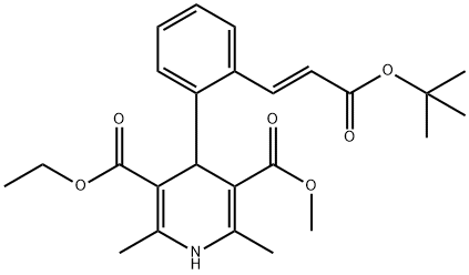 103890-81-9 (E)-4-[2-[3-叔丁氧基-3-氧代-1-丙烯基]苯基]-1,4-二氢-2,6-二甲基-3,5-吡啶二甲酸乙基甲基酯