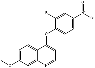 1-(2-fluoro-4-nitrophenoxy)-6-Methoxynaphthalene Struktur