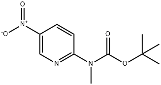 tert-butyl Methyl(5-nitropyridin-2-yl)carbaMate Structure