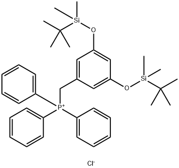 [[3,5-Bis[[(1,1-diMethylethyl)diMethylsilyl]oxy]phenyl]Methyl]triphenylphosphoniuM Chloride Structure