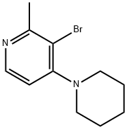 3-溴-2-甲基-4-(哌啶-1-基)吡啶, 103971-19-3, 结构式