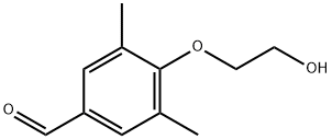 4-(2-ヒドロキシエトキシ)-3,5-ジメチルベンズアルデヒド 化学構造式